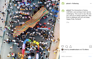 pride parade instagram post