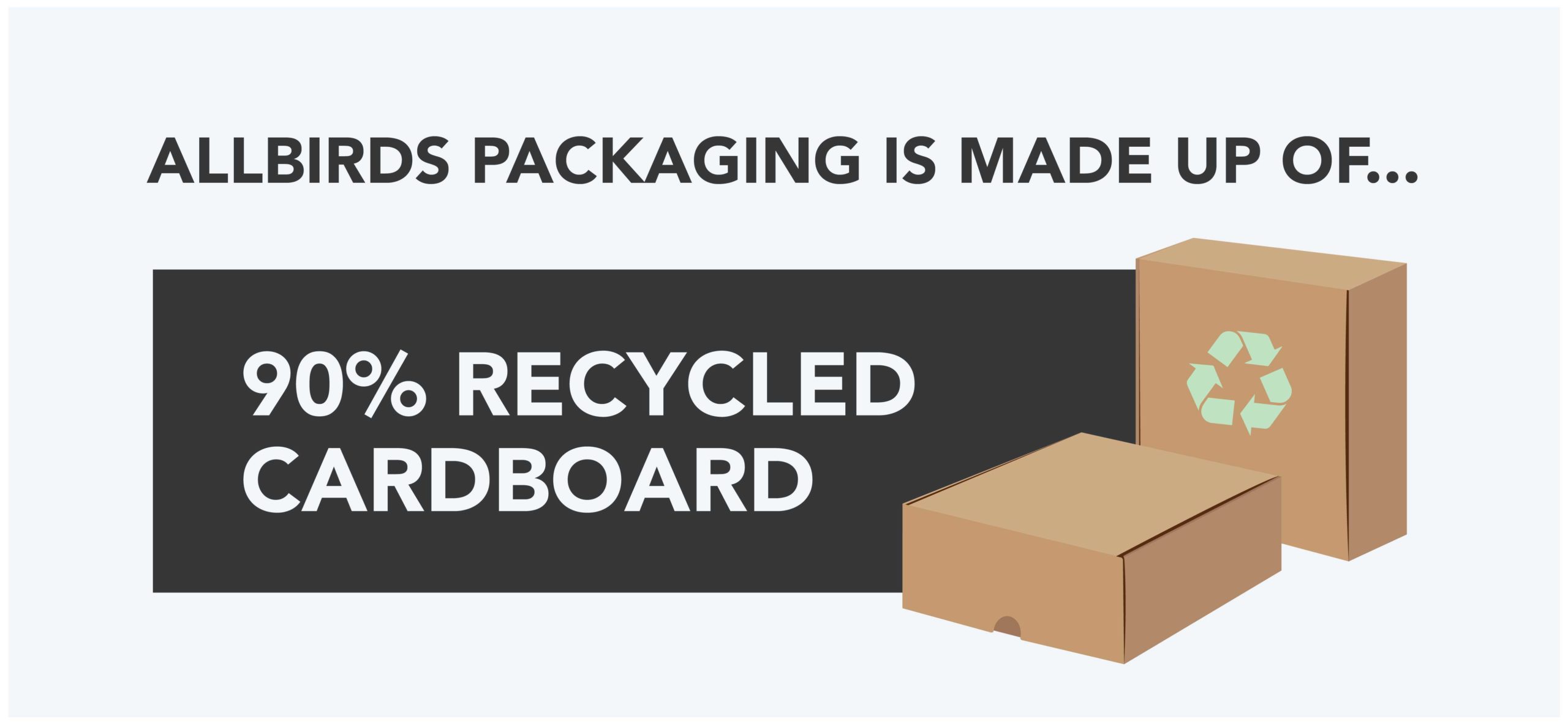 Allbirds ecommerce recycled packaging