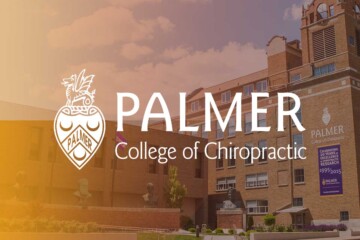 Palmer logo on image of Palmer campus