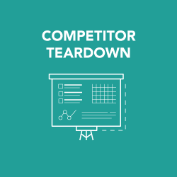 Competitor teardown with icon