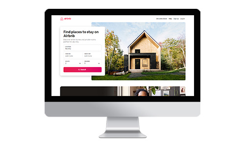 Desktop showing Airbnb website