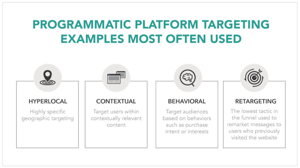 Programmatic platform targeting examples graphic.