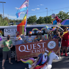 Quest Center at Pride Parade 