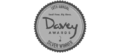 18th Annual Davey Awards silver winner badge.