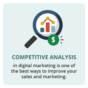 Competitive analysis in digital marketing is one of the best ways to improve your sales and marketing.