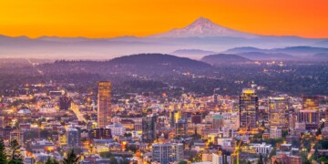 A view of Portland, OR