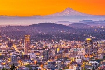 A view of Portland, OR