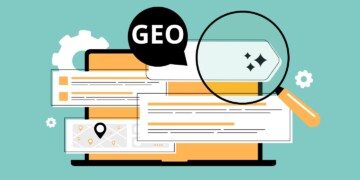 Graphic image of computer with GEO text.